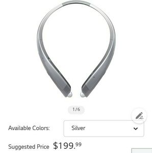 Lg. Harmon Kardon platinum wireless headphones